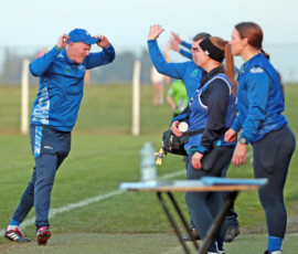 Frustration for Waterford manager Tomas Mac t'Saoir at some late decisions in the game